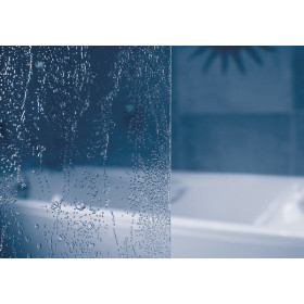 Фото 1 Штора на ванну Ravak VS5 - 113,5. Каркас - белый. Витраж - полистирол (Rain)