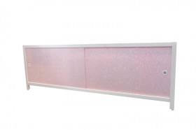Фото Экран под ванну Ультра-Легкий 170х55 см розовый иней