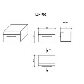 Фото 1 Тумба Буль-Буль Corsica ШН-700В с умыв. Signe 70 Фото 1 Тумба Буль-Буль Corsica ШН-700В с умыв. Signe 70