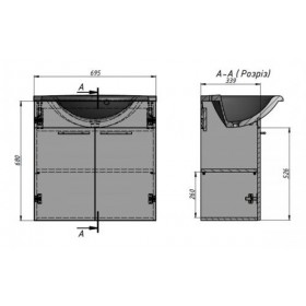 Фото 1 Тумба с умыв. Буль-Буль Elba 700В (ШН-Анна 700) Фото 1 Тумба с умыв. Буль-Буль Elba 700В (ШН-Анна 700)