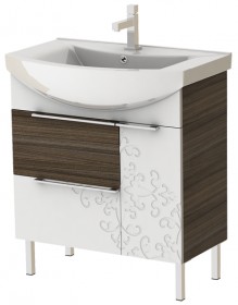 Фото Тумба Ювента София Нова Сн-75 с умывальником ZENON 75 Grey-Brown Фото Тумба Ювента София Нова Сн-75 с умывальником ZENON 75 Grey-Brown