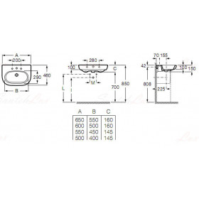 Фото 1 Умывальник Roca Meridian-N 65 (327241000)