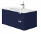Фото Тумба подвесная Botticelli Velluto Vlt-100 синий с умывальником STELLA-1000