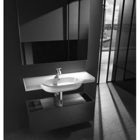 Фото 2 Умывальник Roca Meridian-N 100 с полками (32724В000)