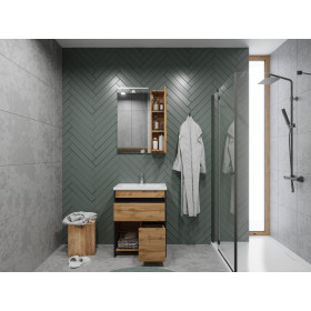 Фото 4 Тумба Ювента Bronx Brx-65 дуб Вотан с умывальником Soft-65