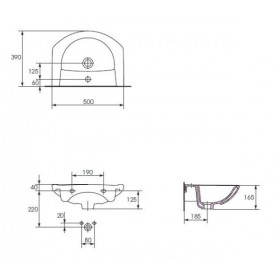 Фото 2 Тумба АРИАЛ Либра 50 Т-1 ВЕНГЕ (без умывальника)