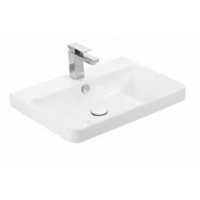 Фото 1 Тумба подвесная Ювента Livorno Lvr-55 структурный камень с умывальником Luxury-55