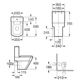 Фото 2 Сиденье для унитаза Roca Hall дюропласт Soft (801622004)