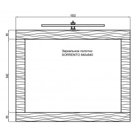 Фото 1 Зеркало МОДЕРН Мойдодыр 100х60 (led)