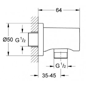 Фото 1 Соединитель для шланга Rainshower (27057000)