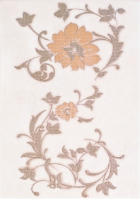 Фото Декор AURA беж Цветок 25Х35