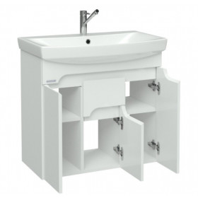 Фото 3 Шкафчик Base для раковины Carina 70, белый Nautilus (BASE-70)