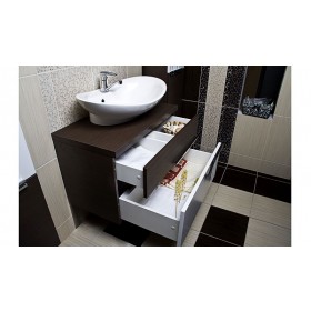 Фото 3 Тумба подвесная Ювента MATRIX МХ-75M с умывальником Mili 645