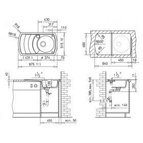 Фото 1 Мойка кухонная TEKA ZENO 45B-TG 860х500 БЕЛЫЙ (88524)