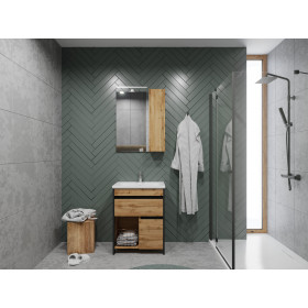 Фото 3 Тумба Ювента Bronx Brx-65 дуб Вотан с умывальником Soft-65