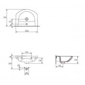 Фото 2 Т075011 Тумба под умывальник Либра 50 (без умыв.)