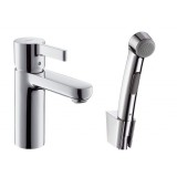 Фото Смеситель для умывальника Hansgrohe Metris S с биде приставкой (31160000)