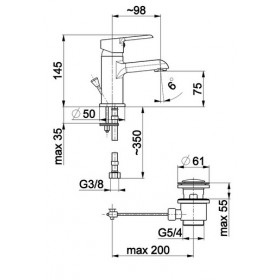 Фото 1 5812-815-00 SEELIT Смеситель для умывальника