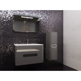 Фото 4 Тумба подвесная Ювента Prato Pr-65 оливковый с умывальником Atria-65