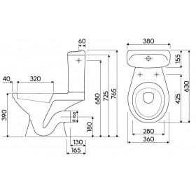 Фото 1 Унитаз-компакт Kolo Idol (1902600U)