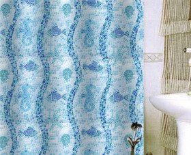 Фото 08210 Шторка для ванны Korfu, полиэстр