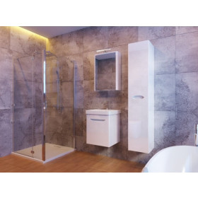 Фото 5 Тумба подвесная Ювента Livorno Lvr-55 структурный белый с умывальником Luxury-55