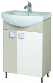 Фото Тумба Мойдодыр ДОМИНО Беж 70 с умывальником Руно 70