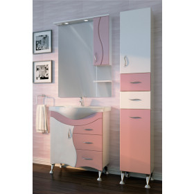 Фото 1 Тумба Ювента Бриз Б2-65 с умывальником Vittoria 65 Розовый