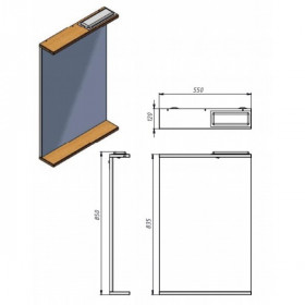 Фото 1 Зеркало Brooklyn BrM-55 черный