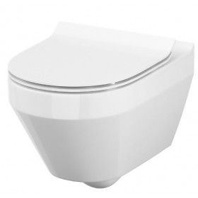 Фото 1 Унитаз подвесной CREA CLEAN ON овальный