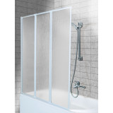 Фото 170-04010 Штора для ванны Aquaform Standart-3 120х140 см. Каркас — белый