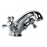 Фото 372-845-00 RETRO Смеситель двухвентильный для умывальника L=120 мм (подвод воды G  3/8)