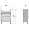 Фото 2 Шкафчик Prime под раковину Arteco 60, белый Nautilus (Pm A-60)