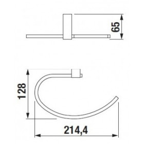 Фото 1 Держатель для полотенец Jika Cubito (8173.7)